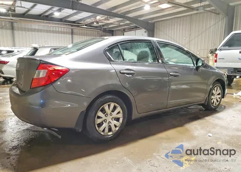 2012 Honda Civic Lx из США, поврежденный, VIN 2HGFB2F52CH605951